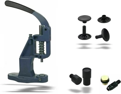 Klinknagelpers Set - Holle Klinknagels Gereedschap - Bevestigingen Maken - Dubbele Kop Klinknagels - 7 x 8 mm - Zwart