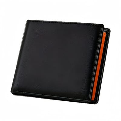 Portemonnee - Kort - Multifunctioneel - Meerdere kaartsleuven - 12*10,3*1 cm - Oranje - 1 stuk