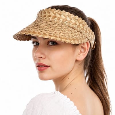VHV - Zonneklep - Zonnehoed dames - Oprolbare strandhoed - Paardenstaart vizier - Voor golf wandelen en reizen