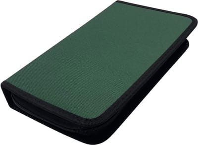 Purepeak CD Hoes Opbergmap - DVD Hoesjes Case - Opslag voor 80 CD's - Auto Map - Groen