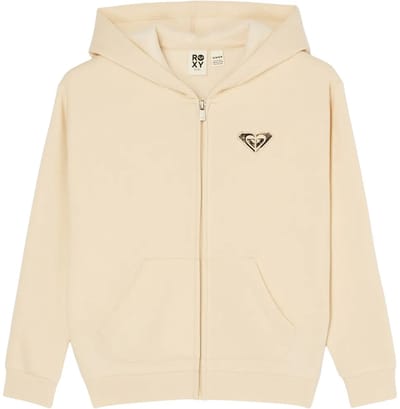 Roxy Surf Feeling Sweatshirt Met Rits Beige 10 Years Meisje