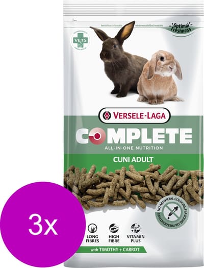 Versele-Laga Complete Cuni Adult - Konijnenvoer - 3 x 1.75 kg