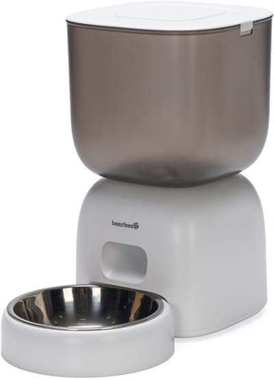 Beeztees Chris automatische Voerbak Kat - Smart - met app - voerautomaat kat - Wit - 3 liter