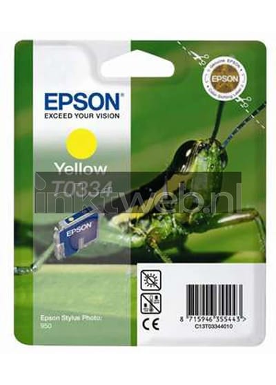Epson T0334 inktcartridge geel (origineel)