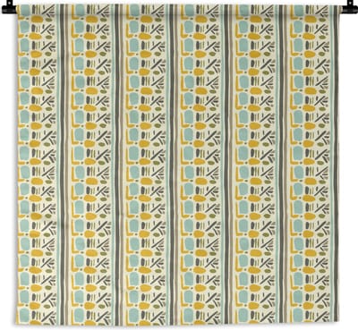 Wandkleed - Wanddoek - Inca - Patronen - Abstract - 180x180 cm - Wandtapijt