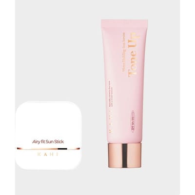 KAHI Airy Fit Sun Stick & Water Holding Tone Up Sun Serum Set