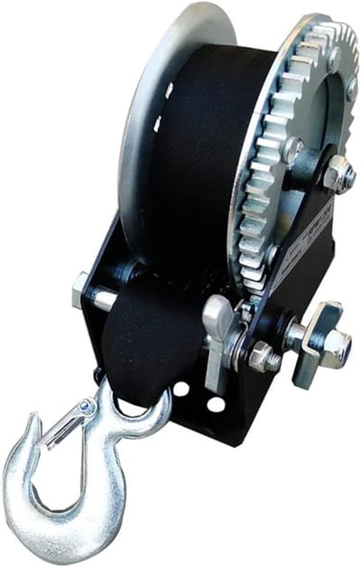 Kettingtakel - Handlier - Goederen Verplaatsen - Dubbel Palremsysteem - 12 Meter Band - Zwart