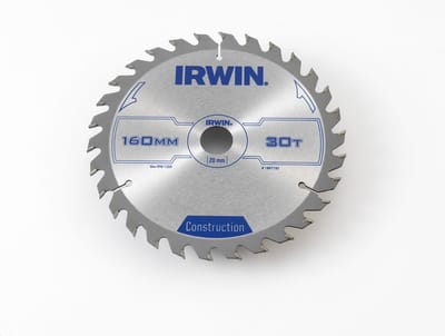 Irwin Construction - Cirkelzaagblad - 160 mm - 20 mm - 30 Tanden