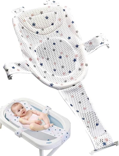 Baby Badnet - Badzitje Baby - Veilig Baden - Verstelbaar Ontwerp - Universeel - Grijs