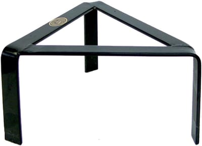 Driehoekig Klaverblad - Haard Afscherming - Haard Bescherming - Duurzaam Metaal - 35x17cm - Zwart