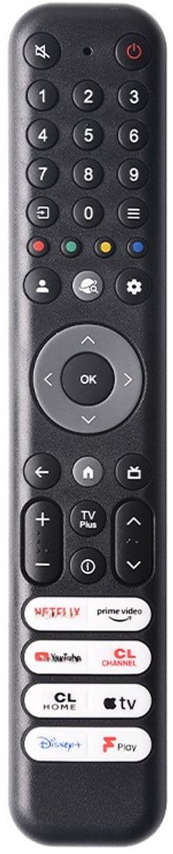 Universele Afstandsbediening Geschikt voor TCL TV – Geschikt voor alle TCL-modellen – Zwart