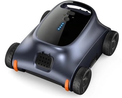Mila Shop Draadloze zwembadstofzuiger - Zwembad robot - PA zuigkracht tot 200 m2 - Robot zwembadreiniger - Tot 5 meter diep - Zwart
