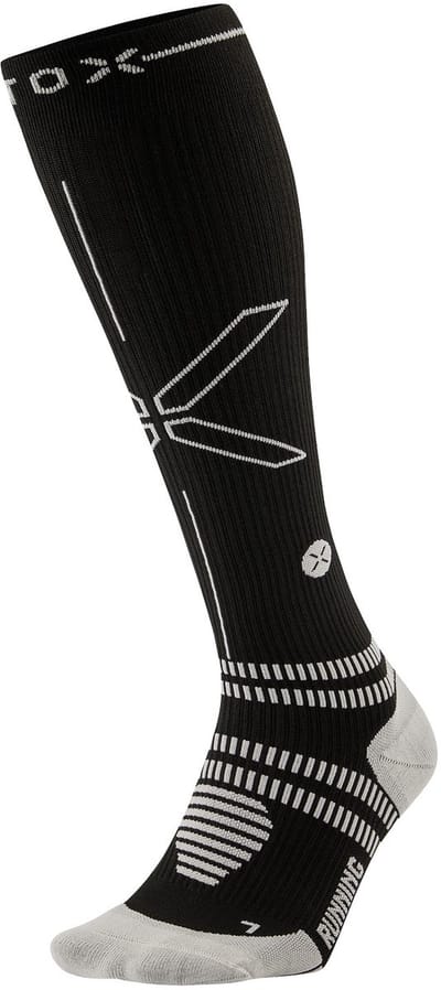 STOX Energy Socks Hardloopsokken Dames - Compressiekousen - Compressie Sokken Hardlopen - Sportsokken Zwart - Maat S: 36-38 - 1 Paar