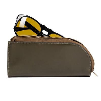 Dubbele Brillenkoker - Brillenhouder voor Dames & Heren - Luxe Top-Grain Leer - Beschermende Hard Case Brillenkoker