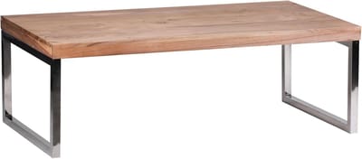 Salontafel Massief Acaciahout 120 cm Breed Woonkamertafel Landelijke Stijl