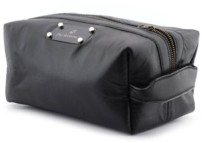 Toilettas Dames en Heren met Ophanghaak – Waterafstotende Reis Toilettas – Ruime Make-up Tas en Reisorganizer – Zwart