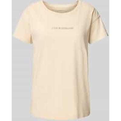 T-shirt met labeldetail