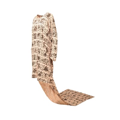Vivienne Westwood lange jurk met tribale print - jaren 2010