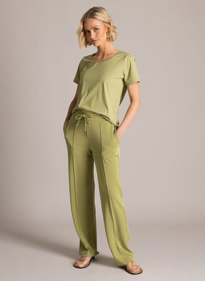YEST Kaia Tops - Botanic Green - maat 42