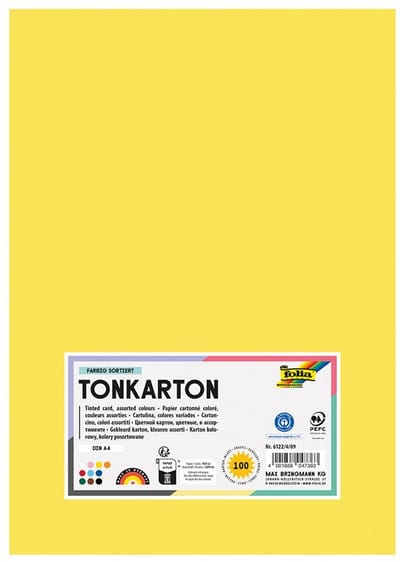 Thin English Cardboard 220g A4 - UNI
