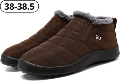 Nivard Antislip Sneeuwboots - Snowboots - Wintersport Sneeuwschoenen - Ski Gadgets Voor Heren - Maat 38-38.5 - Koffie