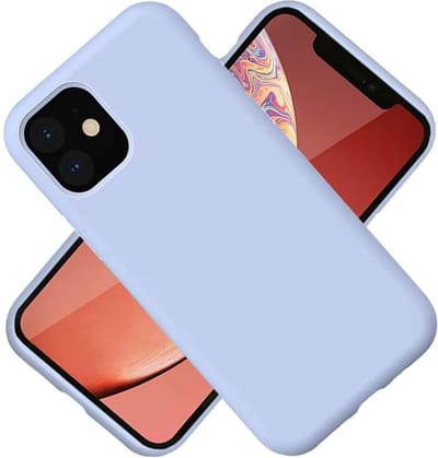 Nano Hoesje siliconen Backcover - Soft TPU case Geschikt voor iPhone 12 Pro Max (6.7 inch) - Lich Blauw
