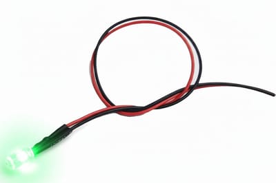 2x Mini LED indicatielampje - KNIPPEREND - 5mm - 3-12V - Groen