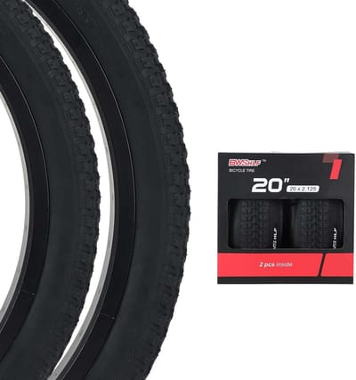 Set van 2 Inklapbare Reservebanden voor Mountainbike 20 Inch Zwart