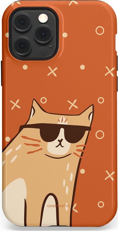 Casetastic Hoesje Geschikt voor Apple iPhone 12/12 Pro Magsafe - Stijlvolle Beschermende Duo-layer Case - CoolCat