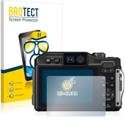 BROTECT - Screenprotector voor Panasonic Lumix DC-FT7 - Folie Beschermfolie transparant 2 Stuks