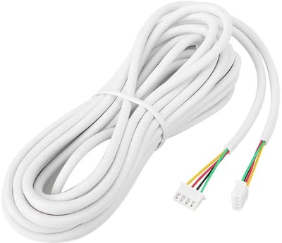 Dailygoody - 4-aderige kabel - Kabel voor video-deurintercom - 25 meter - Flexibele koperen kabel - Duurzaam en veilig - Geschikt voor video-deurinter.