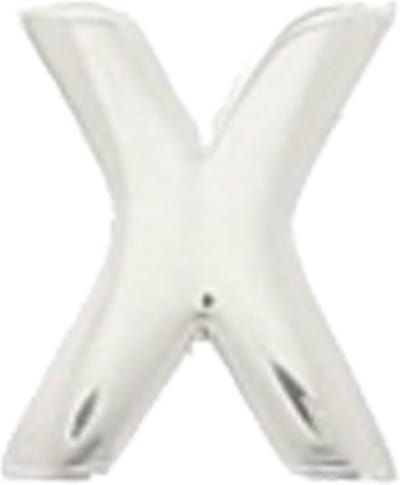 The Jewelry Collection Hanger Letter X - Zilver Gerhodineerd