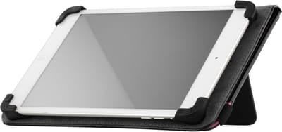 STREETZ TPF-1216 Universele Tablet Cover voor 7-8 ", Pashouders, Handvat, Zwart / Roze
