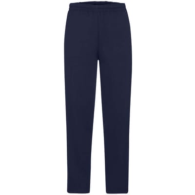 Fruit of the Loom Heren joggingbroek met open zoom (Deep Navy)