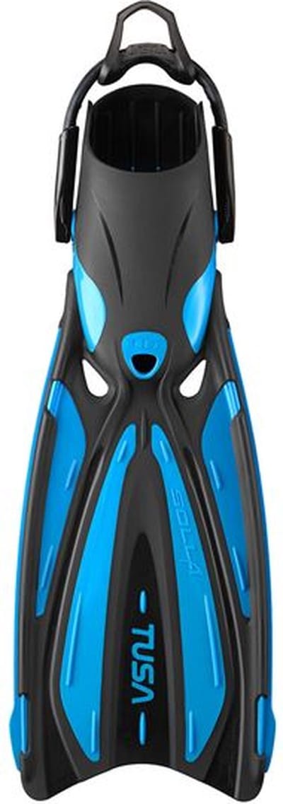 TUSA SOLLA Duikvinnen voor Volwassenen - Zwemvinnen met ForcElast technologie voor krachtige voortstuwing - Zwart/Blauw - Maat L-XL (44–50) / (28–32 cm) - SF0114 L-XL FB