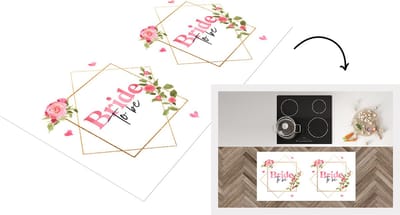 Keukenloper - Loper keuken - Bruid - Spreuken - 'Bride to be' - Quotes - 120x60 cm - Keukenloper vinyl