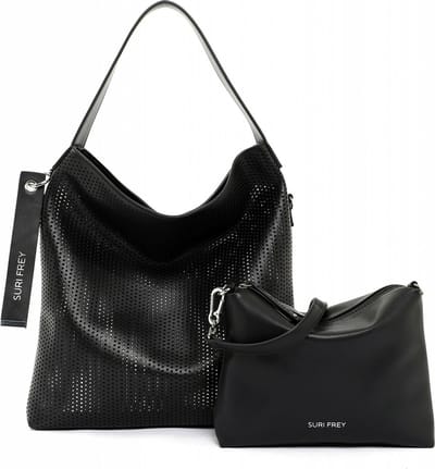 SURI FREY Schoudertas Black Label July Hobo Bag Black Zwart