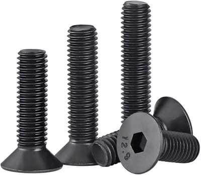 Dailygoods- Verzonken Schroeven Hoge Sterkte - Binnenzeskant - Kopschroeven - Koolstofstaal 12,9 - M4 x 20 mm - Ideaal voor Meubels en Industrie
