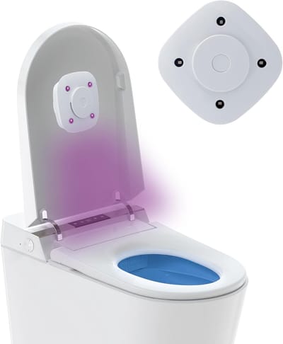 Daity 1-pack - Toiletbril reinigingslamp - slimme UV-lamp voor toiletbrillen - ingebouwde oplaadbare batterij - vermindert bacteriële blootstelling - eenvoudig te installeren badkamerhygiëneoplossing