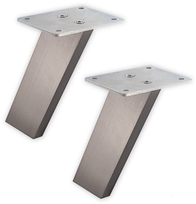 1 Paar (2 x) SO-TECH® Barconsole COUNTER Alu massief in RVS-look fijn geslepen - Hoogte 178 mm schuin 60°Barconsole