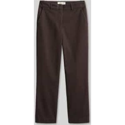 Slim fit broek van katoenmix in 7/8-lengte