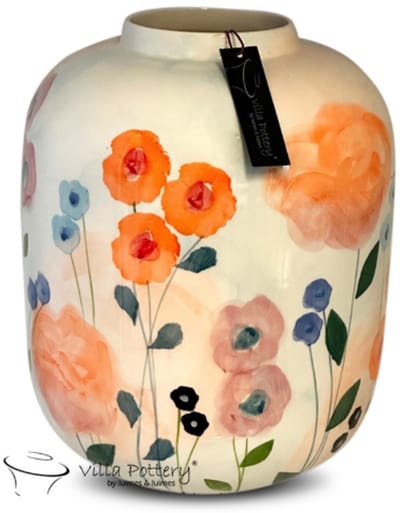 Vaas - Villa Pottery - Decoratie - Woondecoratie - Keramiek - Lillibet 7 MIX Flowers
