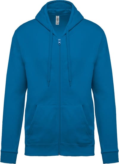 Kariban Sweater met rits en capuchon K479 - Tropical Blue - XS