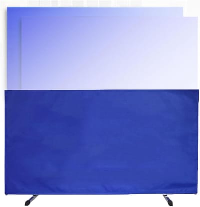 Tafeltennis Schot - Scheidingsscherm - Sport Training - Opvouwbaar Ontwerp - 140x75CM - Blauw