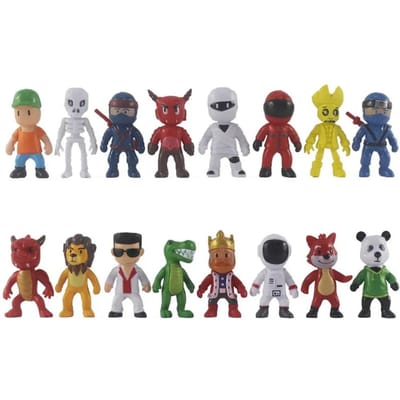 8/16 Stuks Stumble Guys Actiefiguren PVC Anime Model Speelgoed Spel Figuras Poppen Set voor Kinderen Verjaardagscadeaus