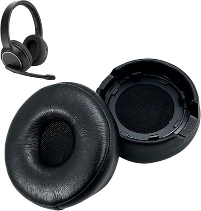 Vervangende oordopjes voor over-ear hoofdtelefoons - Kunstleer, zachte schuimkern en comfortabele oorkussens voor optimale geluidskwaliteit en langdurig gebruik