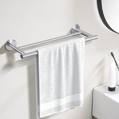 Handdoekenrek Zonder Boren - Zelfklevende Roestvrijstalen Handdoekhouder 40cm voor Keuken, Toilet & Badkamer