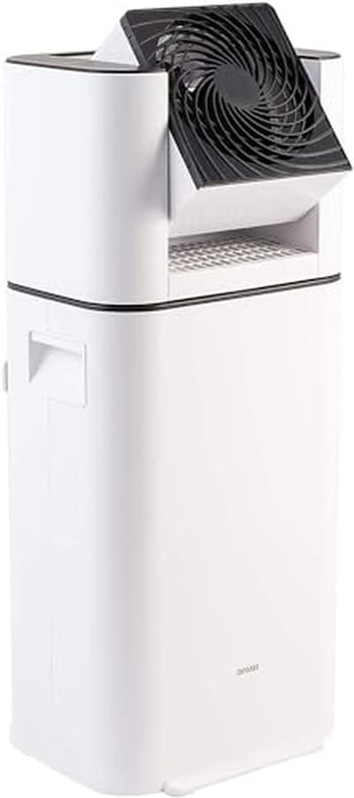 Luchtontvochtiger Ventilator - Circulatie Apparaat - Vochtige Ruimte Droog - Geluidsarm 29 dB - 21 m² - Wit