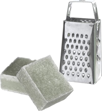 Ideas4seasons Amberblokjes/geurblokjes cadeauset - eucalyptus geur - inclusief mini rasp