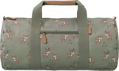 Fresk Kleine weekendtas 20 L - Sporttas voor Kinderen - Reistas - Logeertas Jongens - Groen - Deer Olive